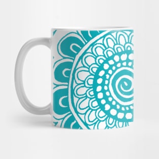 Robin Egg Anemone Flowers Mug